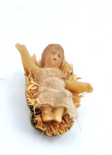 Antique Jesus of the Christmas Nativity scene, wax, DEVINEAU? collection