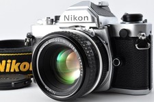 [ près De Mint Nikon FM Argent 35mm Reflex Caméra à Film Ai 50mm F1.8 Verre