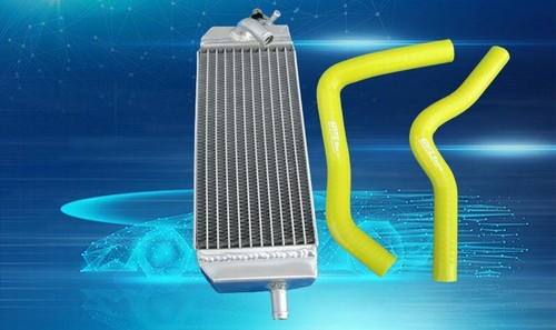 Aluminum radiator yellow hose - radiator+yellow,