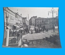 rare photograph intervention tram rome power line catenaries cavour