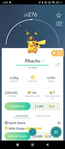 Pikachu umbreon hat non shiny - pikachu,