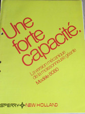 Catalogue, brochure, brochure agricultural prospectus combine New Holland sperry 8080