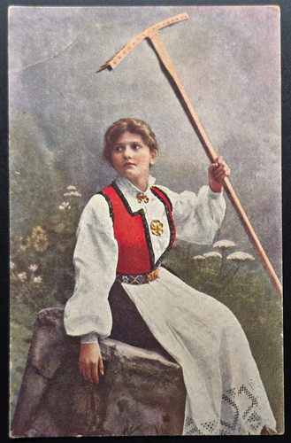 Norway girl in traditional - girl,
