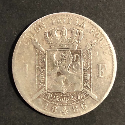 Pièce belgique 1886 - de, f