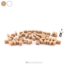 HO Lot 50 Piles de Sacs, 1/87 H0 Décor Marchandise Entrepôt Agricole Militaire