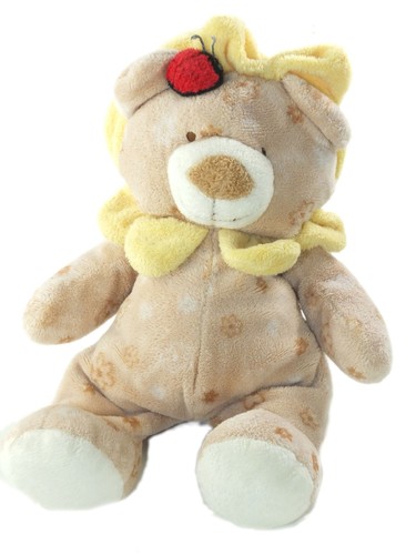 Doudou peluche lion beige - peluche,