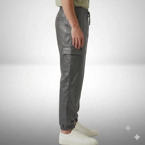 Pantalon cuir motard - cuir,