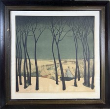 1930’s Hand Colored Etching