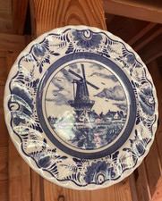 Assiette bleue " Delft "