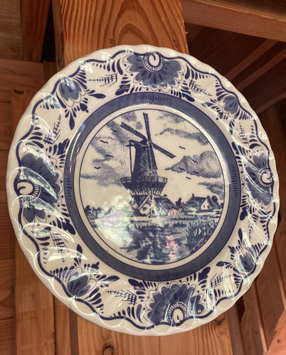 Assiette bleue delft - bleue, "