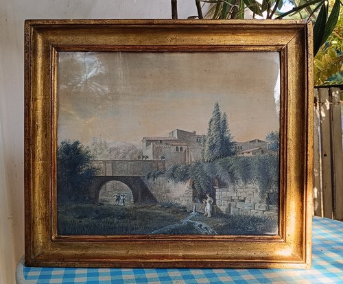 Exceptionnelle aquarelle sous - aquarelle,
