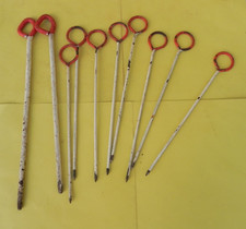 Lot de 10 PIQUETS METALLIQUES