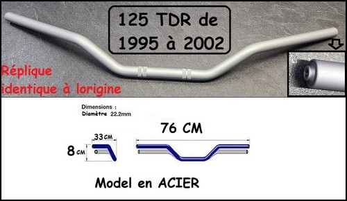 Guidon acier type origine 125 - type,