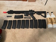 Airsoft ICS CXP-MMR M4 Electric Blowback Airsoft AEG Rifle - BLACK