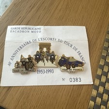 PIN’S TOUR DE FRANCE GARDE  REPUBLICAINE Escadron Moto Escorte 40 Eme Ann