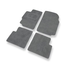 Tapis de sol en velour pour Peugeot 406 Coupé, Berline, SW (1995-2004) Gris