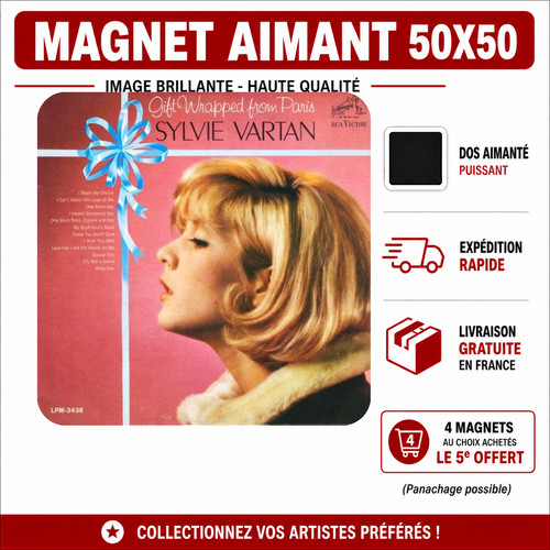 Magnet sylvie vartan 5x5 - vartan,