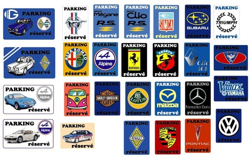 Plaque parking réservé - plaque,