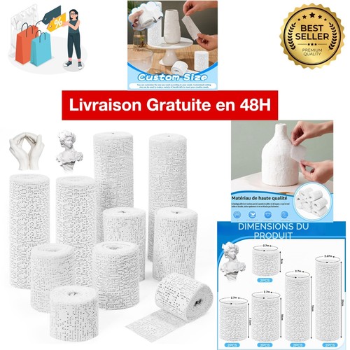 Bandes plâtre moulage 10 - plâtre,