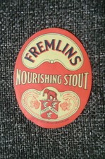 MINT FREMLINS NOURISING STOUT BEER BOTTLE LABEL 