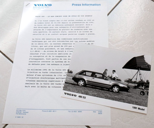1991 volvo 480es 480 presse - 480es,