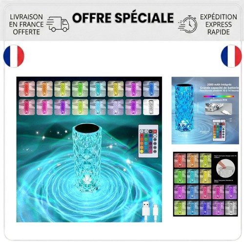 Lampe table led cristal - lampe,