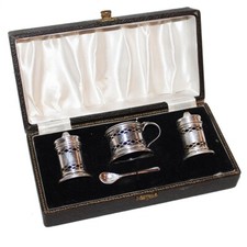 Ancien set à condiments en