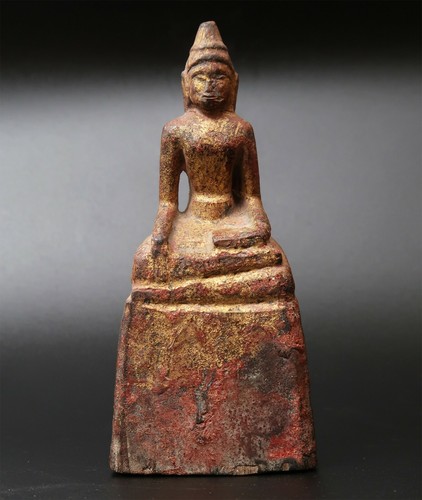 Ancien bouddha bois - en,