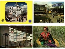 EXPO BRUSSELS BELGIUM 1958, 120 Postcards (L6970)