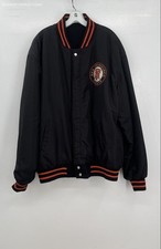 JH Design Men's Black MLB Giants Reversible Bomber Jacket - Size 2X