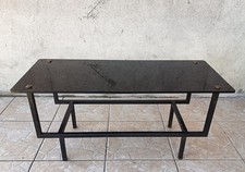 Table basse métal et verre