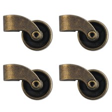 4 pièces roulettes en alliage de zinc avec installation sécurisée pour diffé