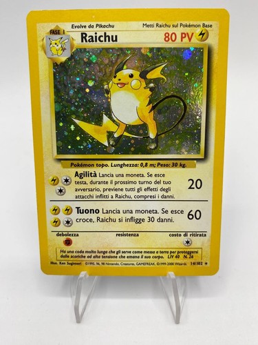 Carte pokémon raichu 102 - pokémon,