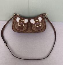 COACH Ashton Baguette Bag In Signature Canvas Brown Multi CY658 Outlet NEW #GBJ