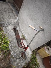 Trottinette À Pédale Collection Ancienne JUDEZ Metal Rouge Enfant Vintage #C315