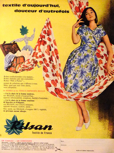 Publicité 1960 rilsan robes - publicitÉ,