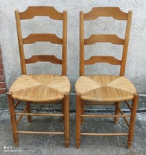 Paire Chaises Paillées