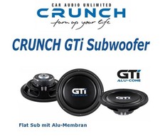 Crunch GTI104 Flat Subwoofer 25 cm (10") woofer plat 500 watts