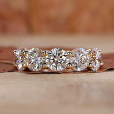 Bracelet d'éternité taille ronde diamant 4,00 ct certifié or blanc 14 carats ...