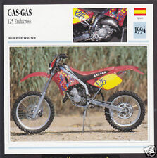 1994 Gas-Gas 125cc Enducross Enduro Motocross Spain Motorcycle Photo Spec Card
