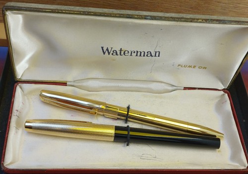 Ancienne parure plume waterman - plume,