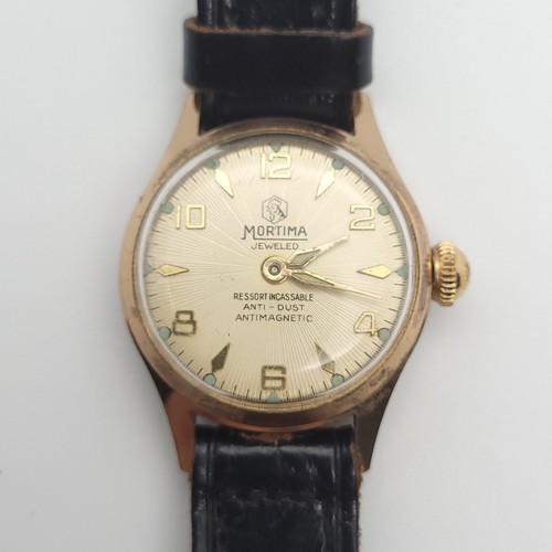 Mortima vintage cadran doré - vintage,