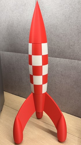 Fusée décorative tintin 50cm - fusée,