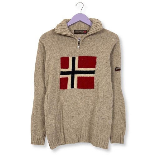 Pull napapijri crème quart - quart, de