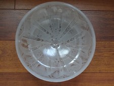 MULLER BROTHER LUNEVILLE ANTIQUE BASIN HANGING LIGHT ART DECO butterflies