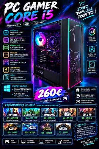 Gamer core i5 - gamer, carte