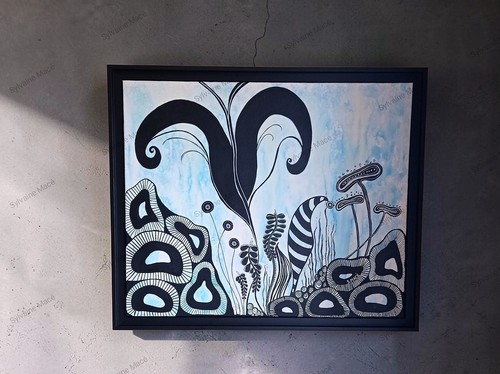 Tableau peinture under water - tableau,