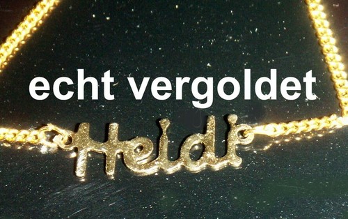 Collier chaîne prénom heidi - collier,