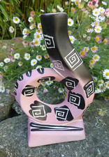 François RE Vallauris RARE Vintage Design Ceramic Candle Holder Lamp Stand