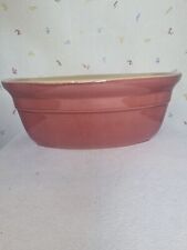 Grande Terrine Terracotta Flat Antique Ceramist France 